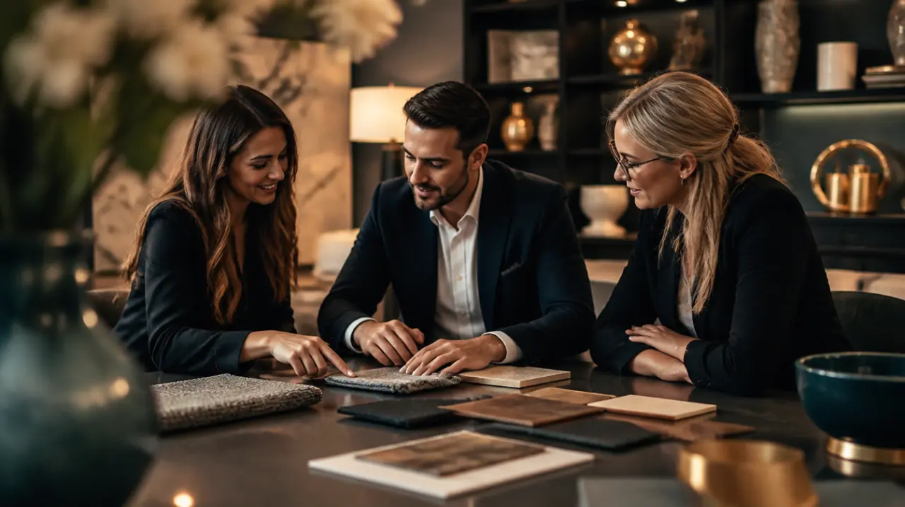 Where the three interact on a project